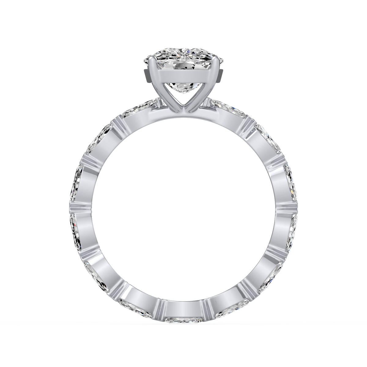 Cushion 3ct Signature Ring R-158