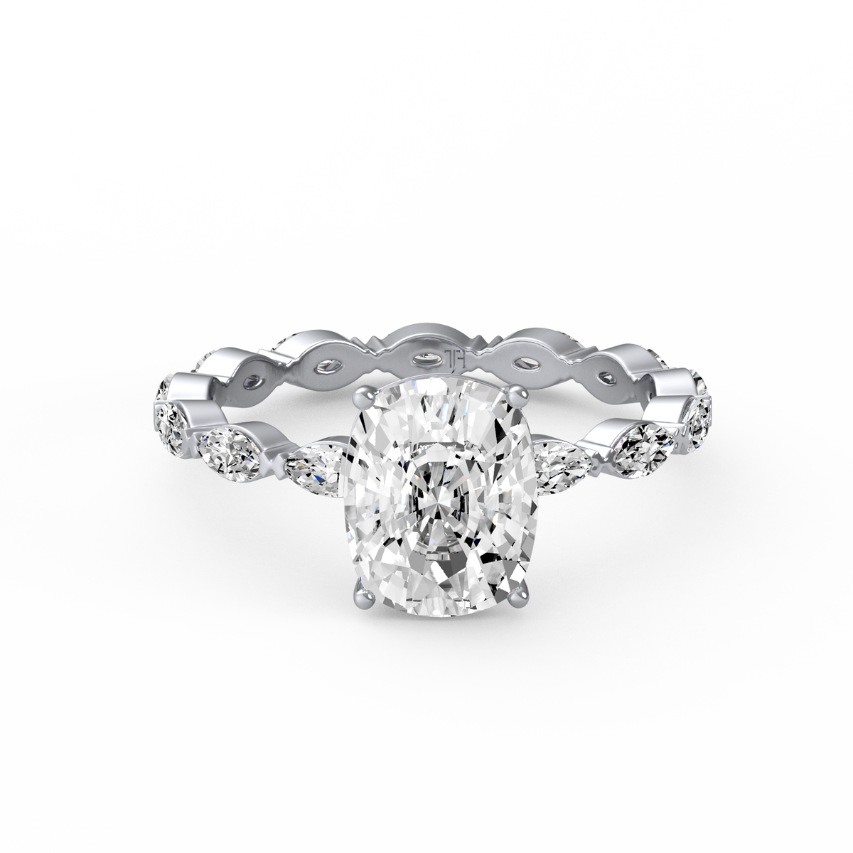 Cushion 3ct Signature Ring R-158