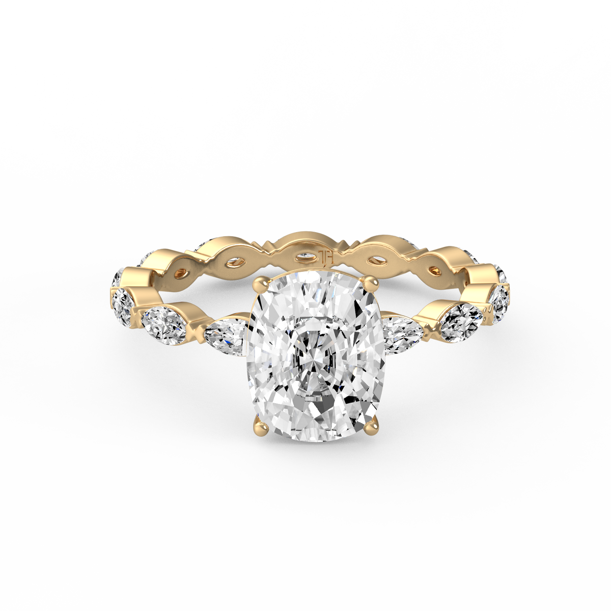 Cushion 3ct Signature Ring R-158