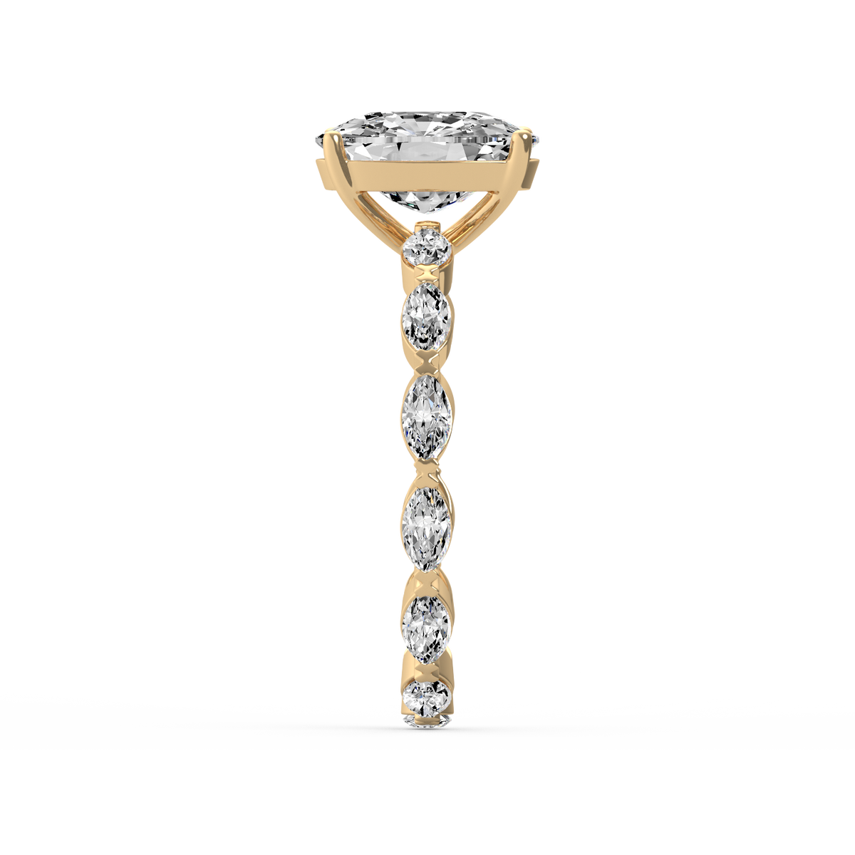 Cushion 3ct Signature Ring R-158