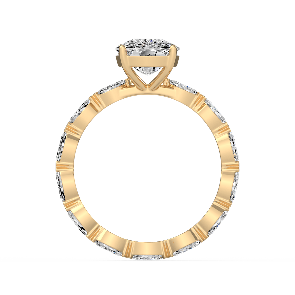 Cushion 3ct Signature Ring R-158
