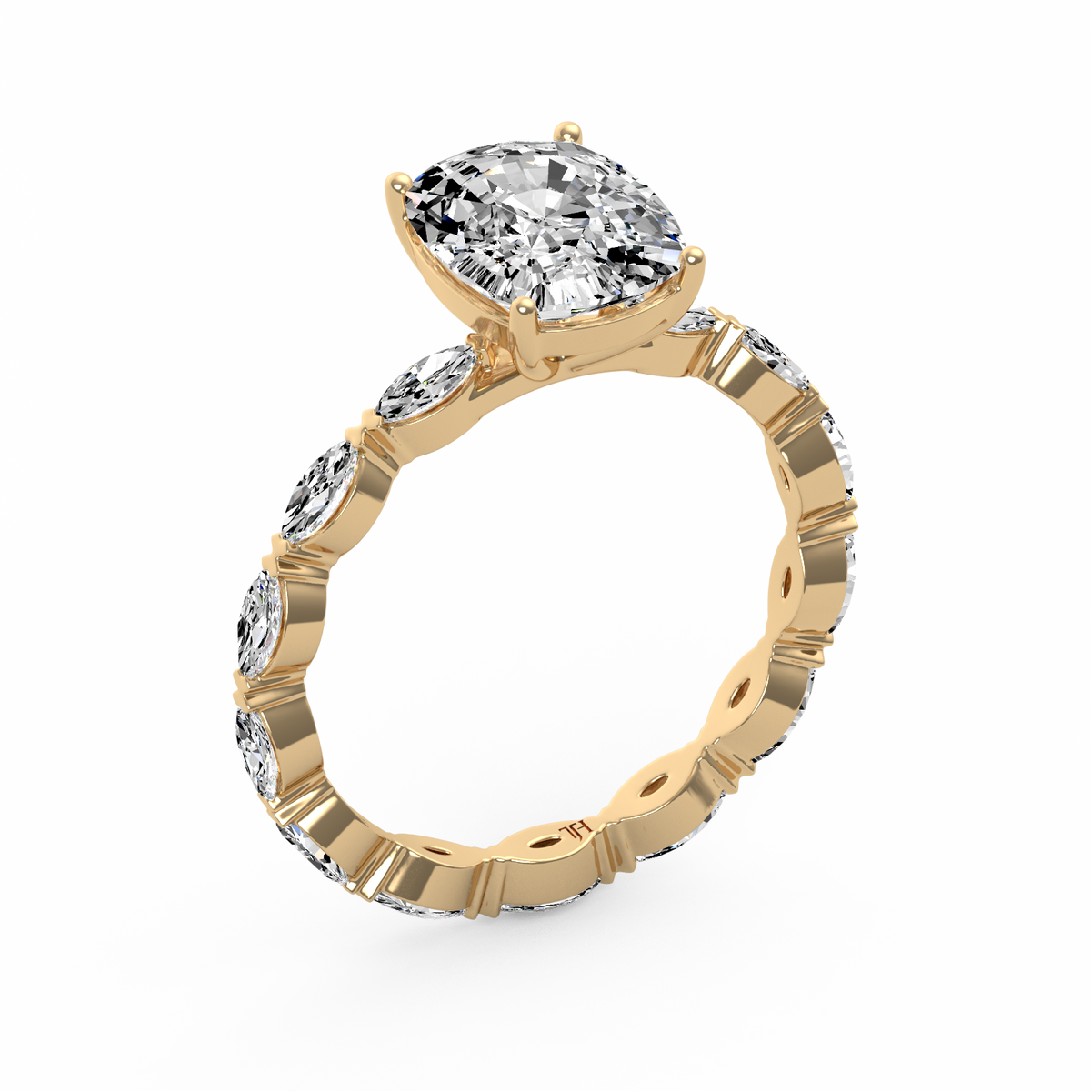 Cushion 3ct Signature Ring R-158