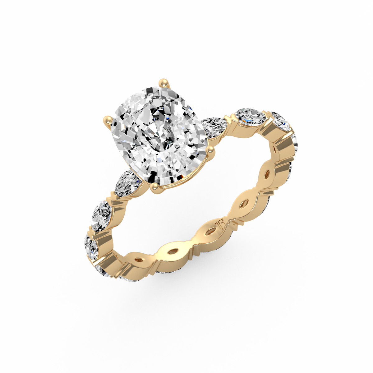 Cushion 3ct Signature Ring R-158