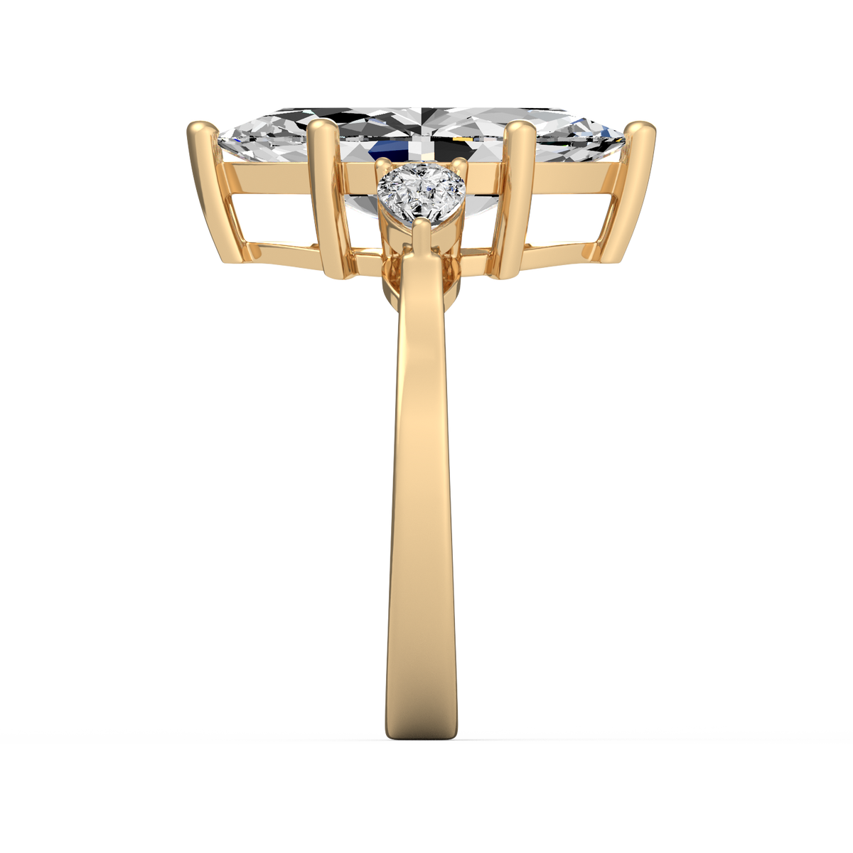 Marquise 2ct Three Stone Ring R-203