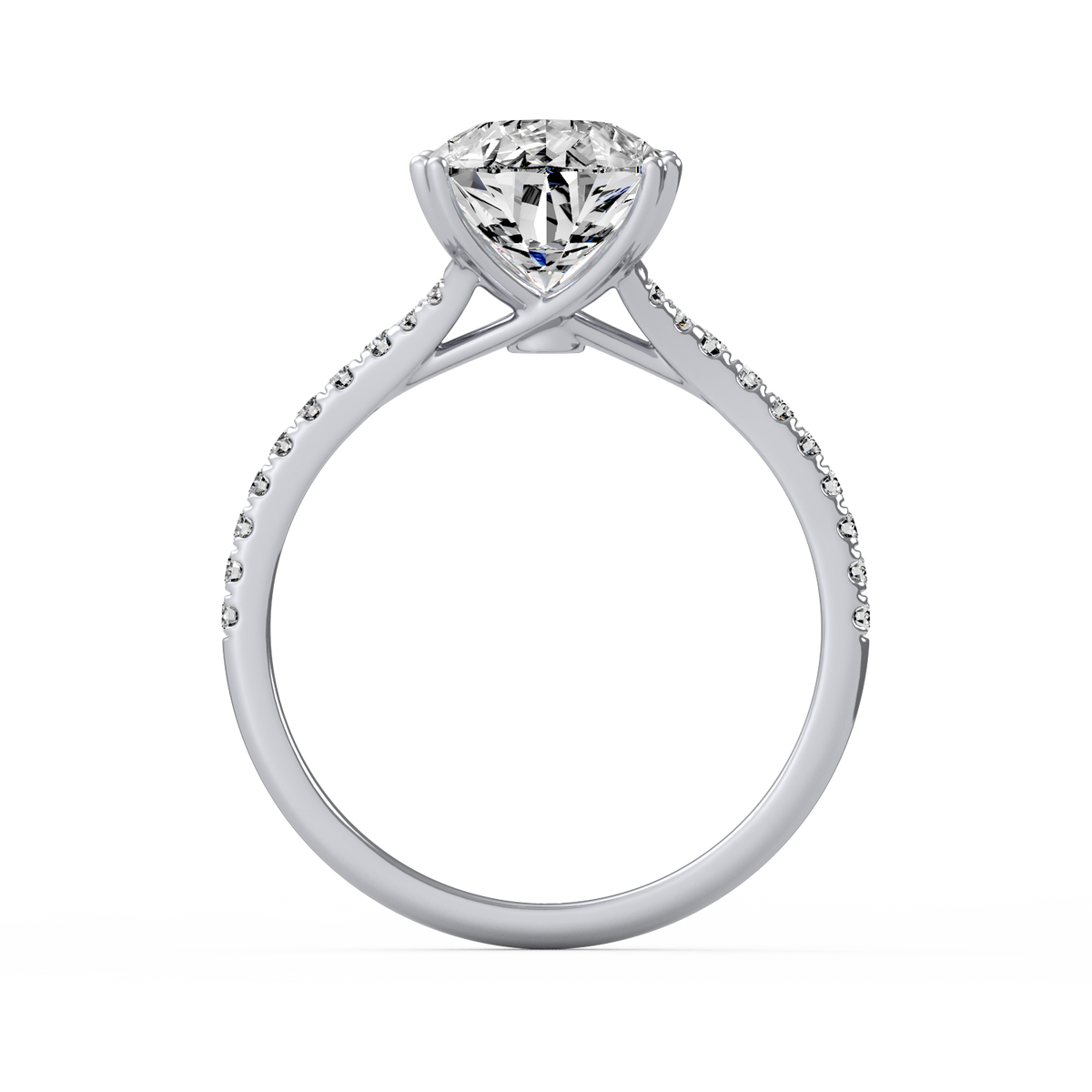 Pear 3ct Modern Classic Solitaire Ring R-445