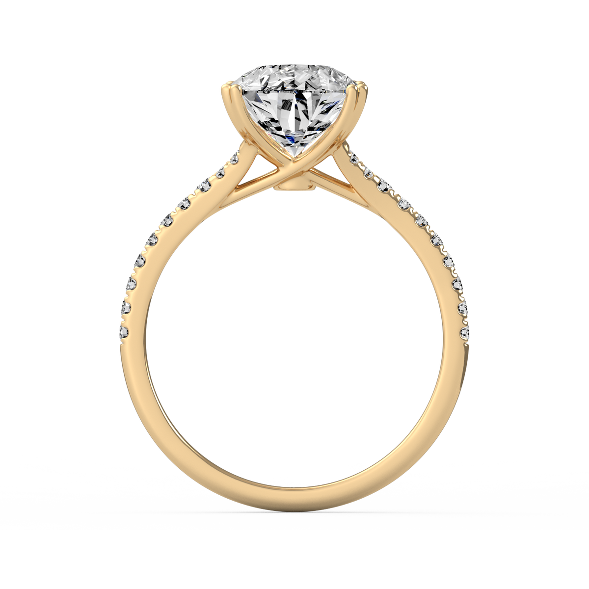 Pear 3ct Modern Classic Solitaire Ring R-445