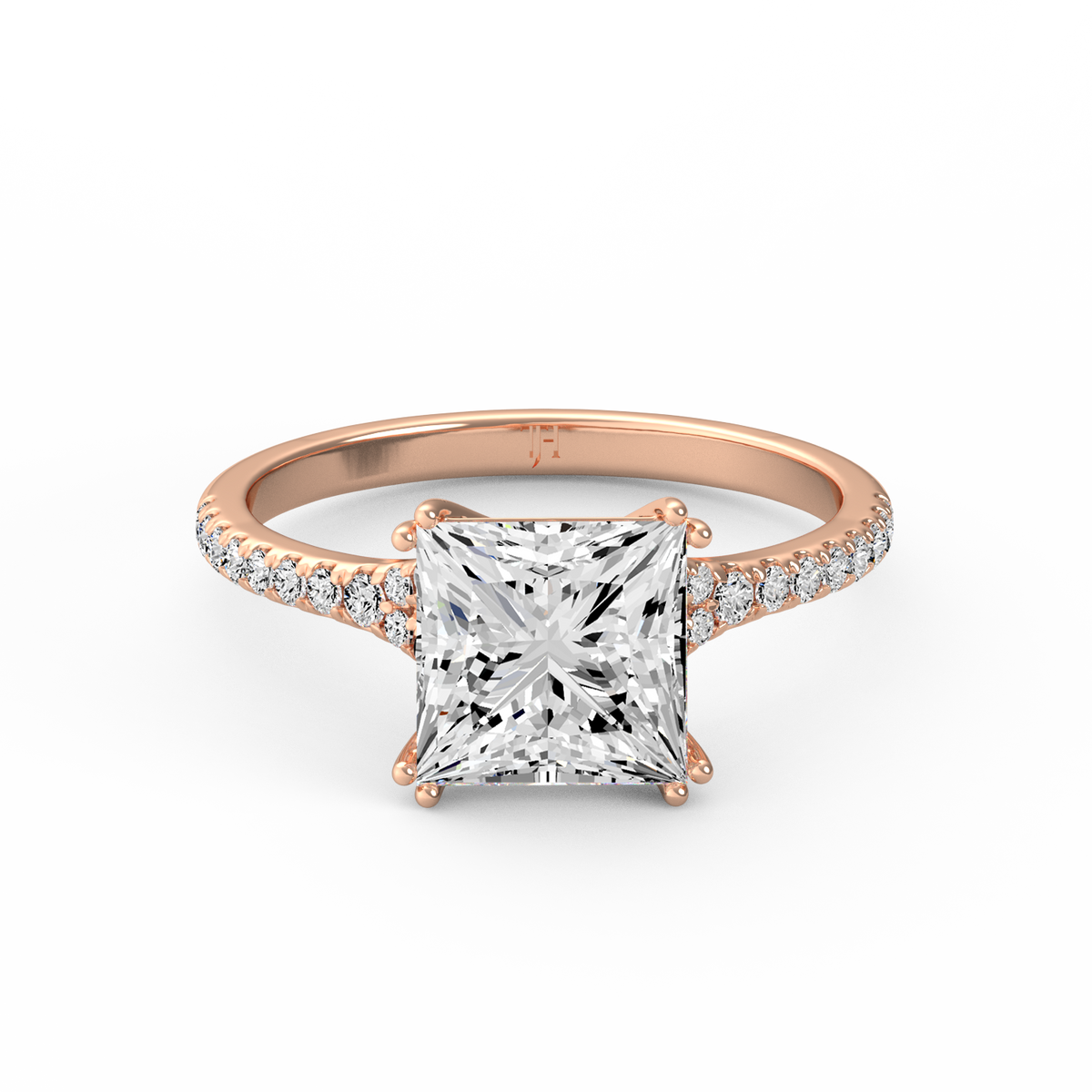 Princess 3ct Modern Classic Solitaire Ring R-463
