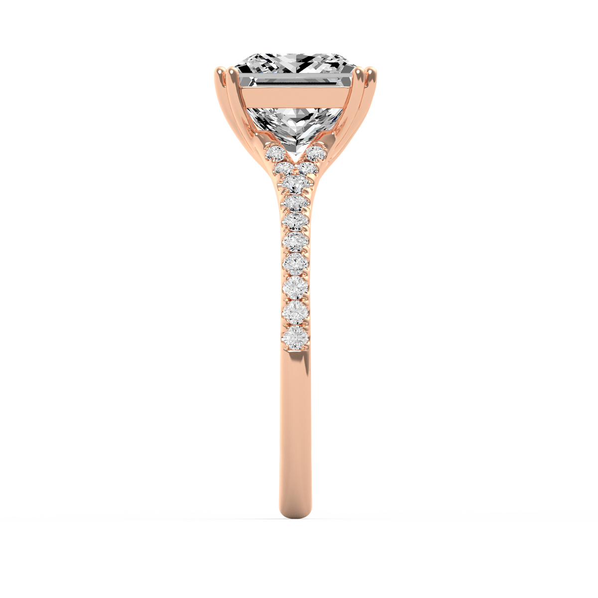 Princess 3ct Modern Classic Solitaire Ring R-463