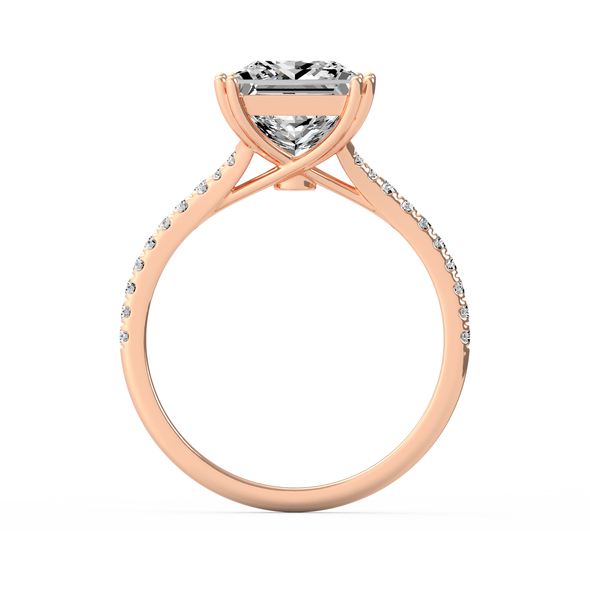 Princess 3ct Modern Classic Solitaire Ring R-463