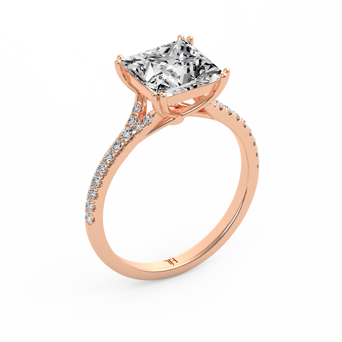 Princess 3ct Modern Classic Solitaire Ring R-463