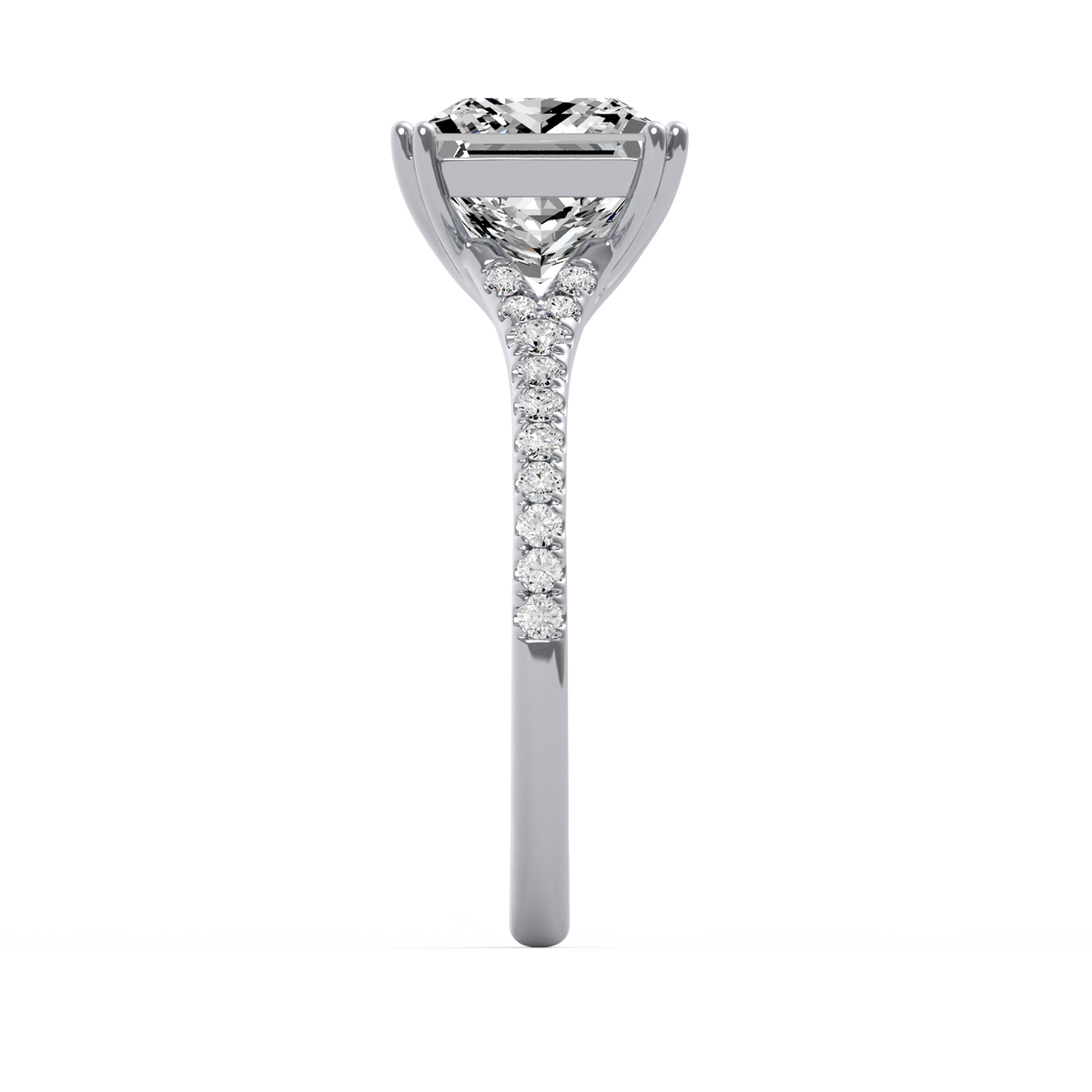 Princess 3ct Modern Classic Solitaire Ring R-463
