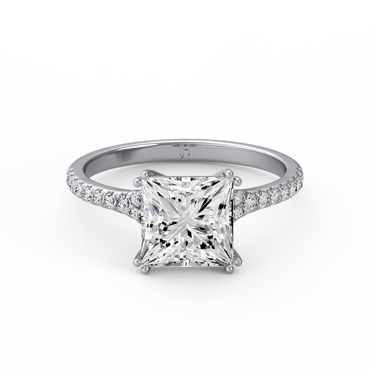 Princess 3ct Modern Classic Solitaire Ring R-463