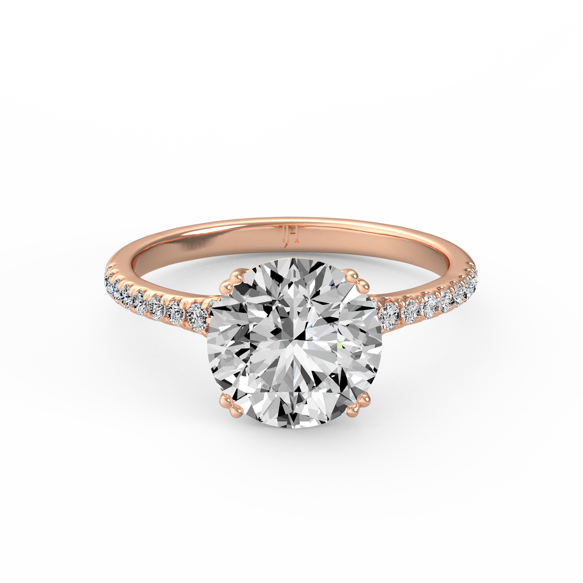 Round 3ct Modern Classic Solitaire Ring R-465