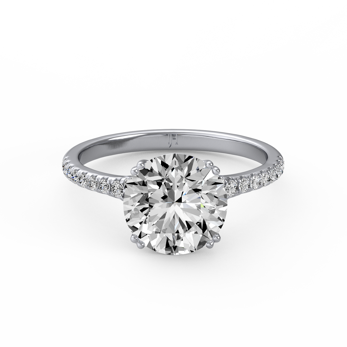 Round 3ct Modern Classic Solitaire Ring R-465