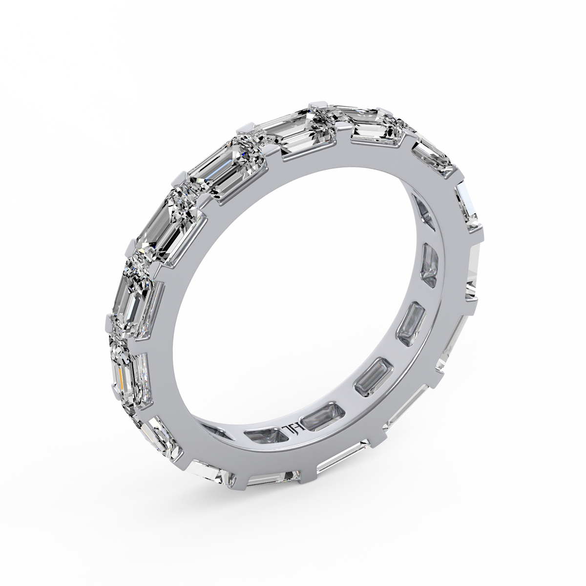 Emerald Full Eternity Band R-472