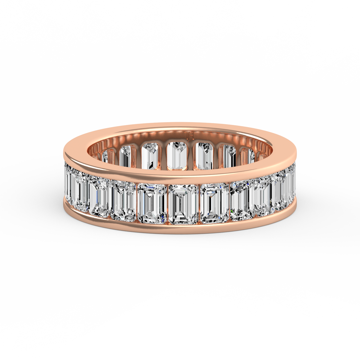 Emerald Full Eternity Band Channel Set R-473