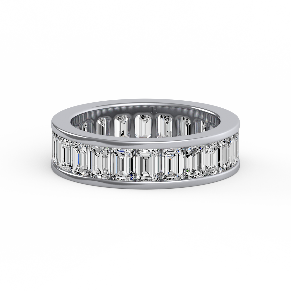 Emerald Full Eternity Band Channel Set R-473