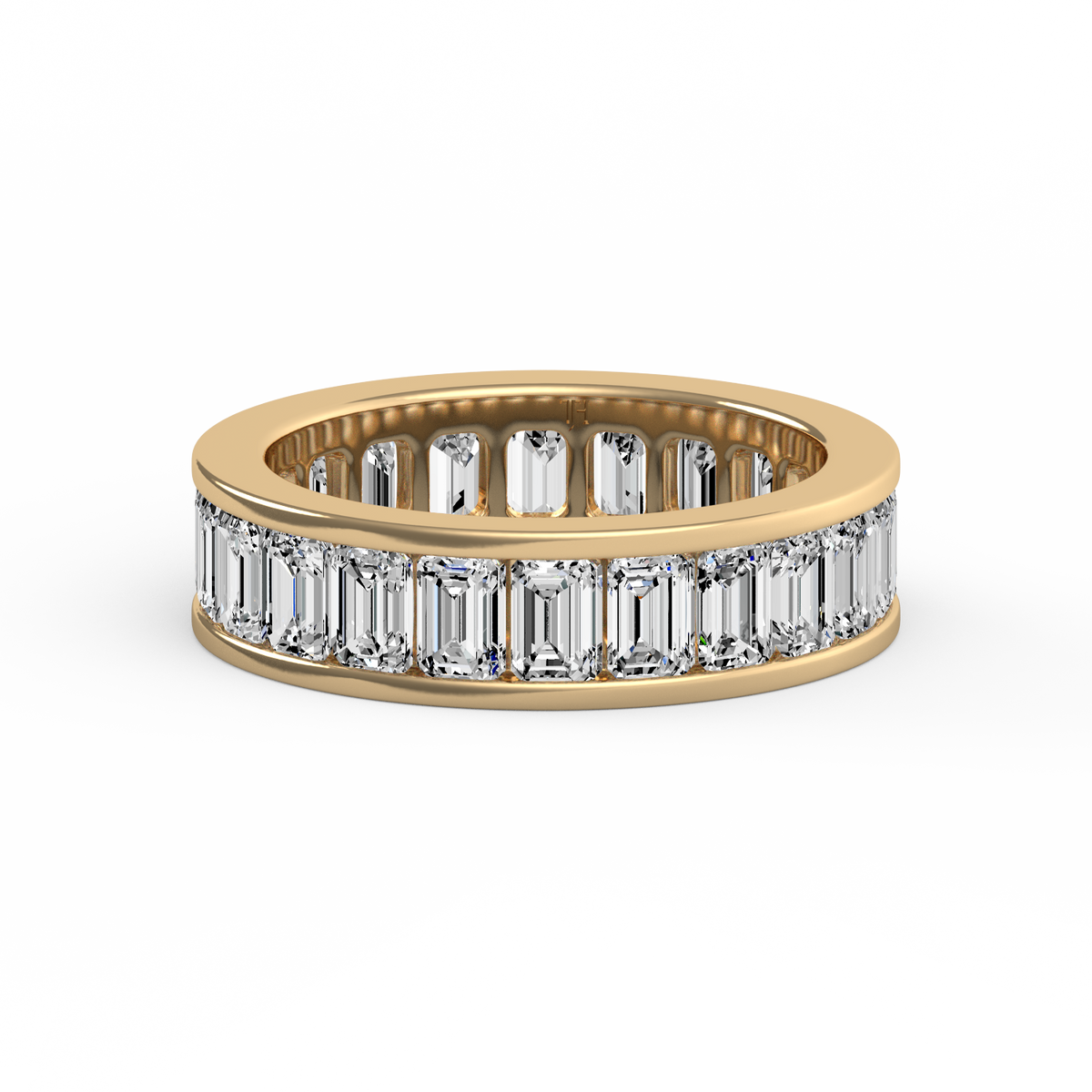 Emerald Full Eternity Band Channel Set R-473