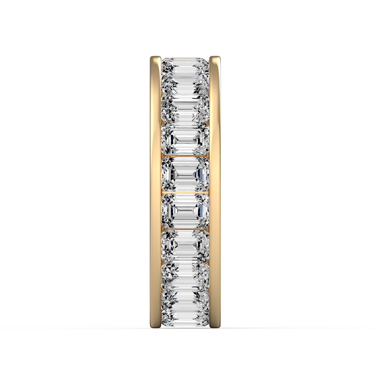 Emerald Full Eternity Band Channel Set R-473