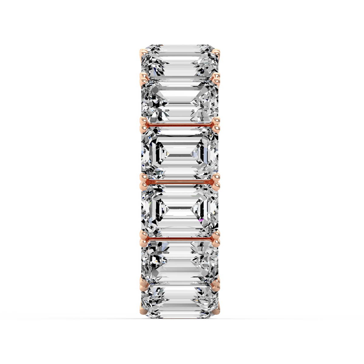 Emerald 14ct Full Eternity Band R-480