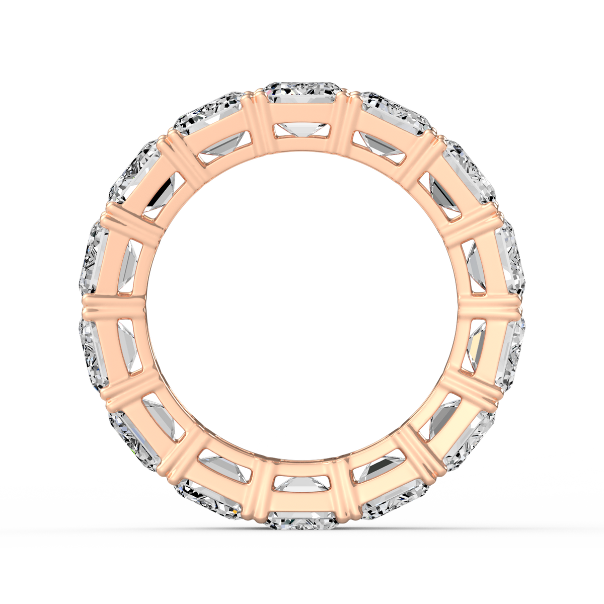 Emerald 14ct Full Eternity Band R-480