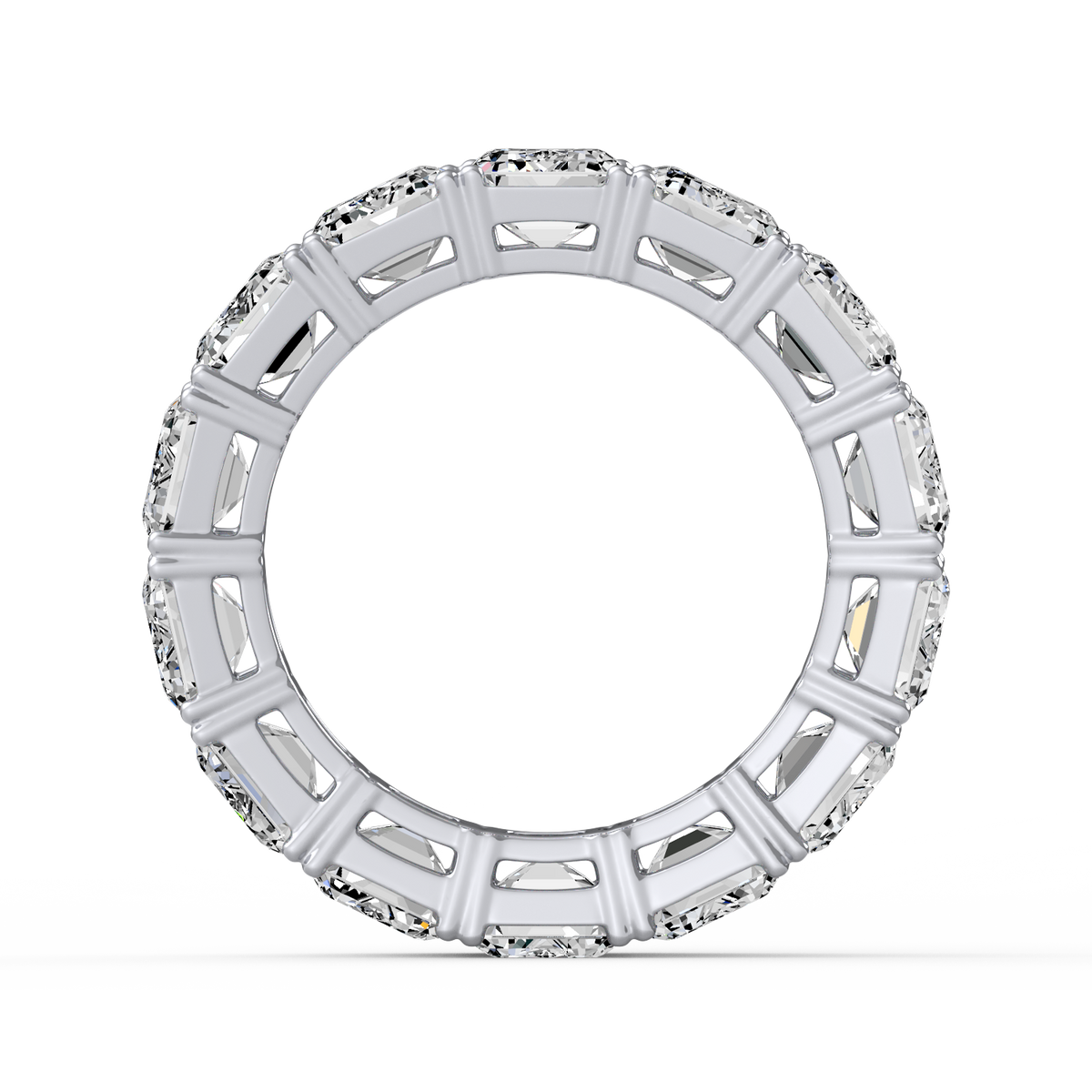 Emerald 14ct Full Eternity Band R-480