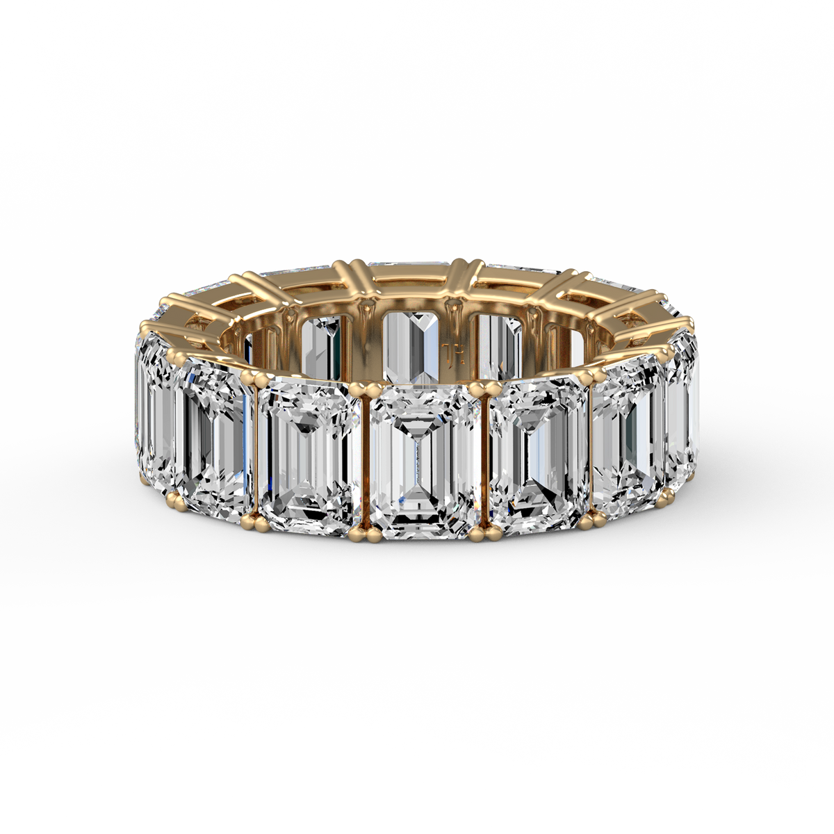 Emerald 14ct Full Eternity Band R-480
