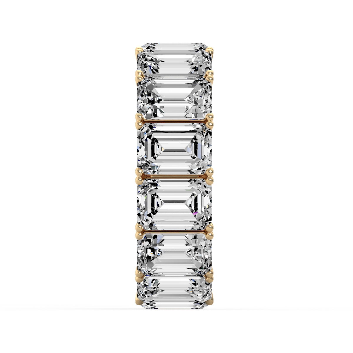 Emerald 14ct Full Eternity Band R-480