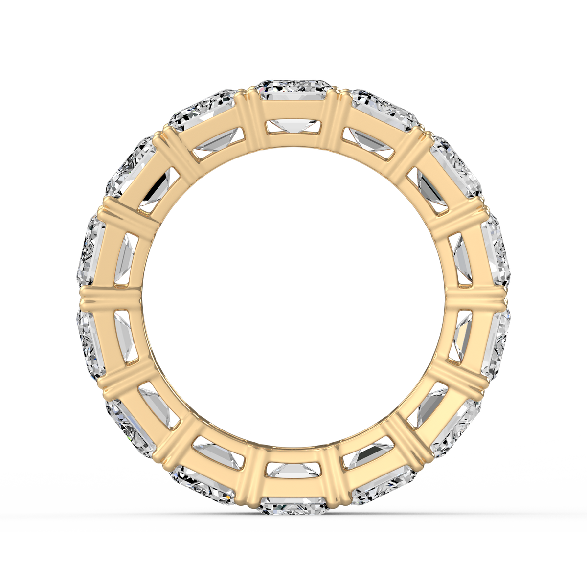 Emerald 14ct Full Eternity Band R-480