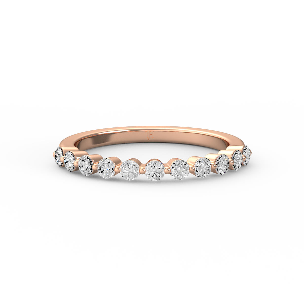 Round Half Eternity Band R-481