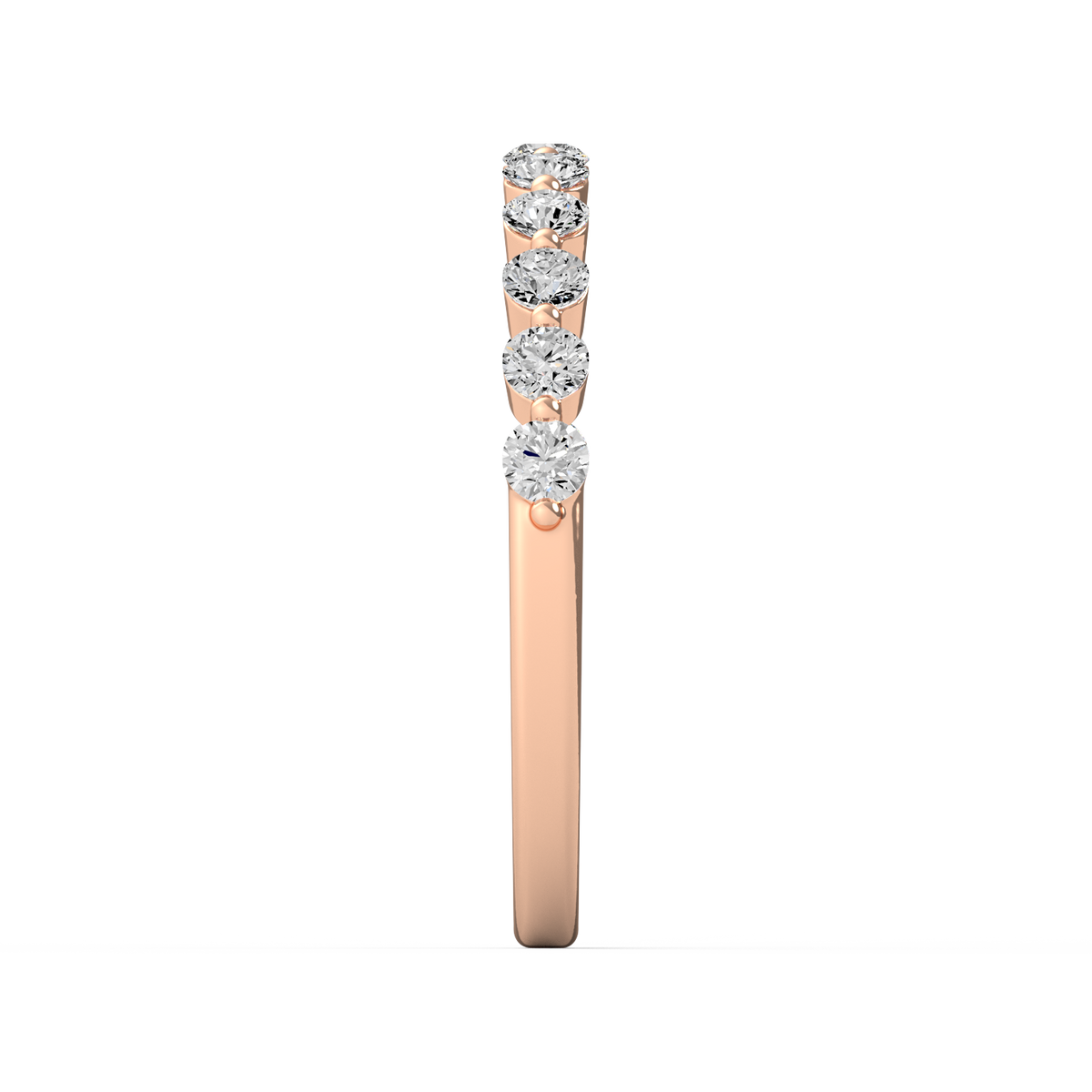 Round Half Eternity Band R-481