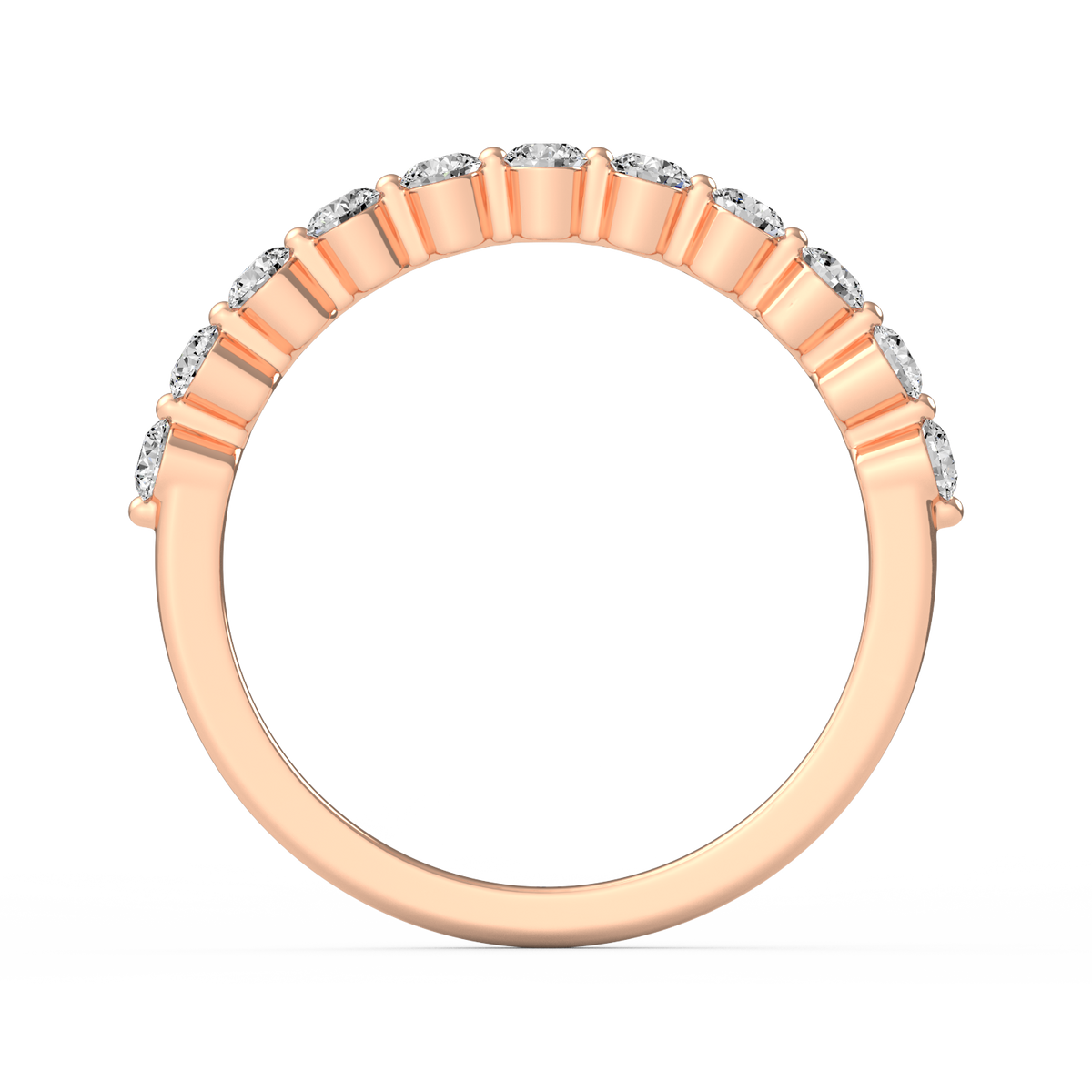 Round Half Eternity Band R-481