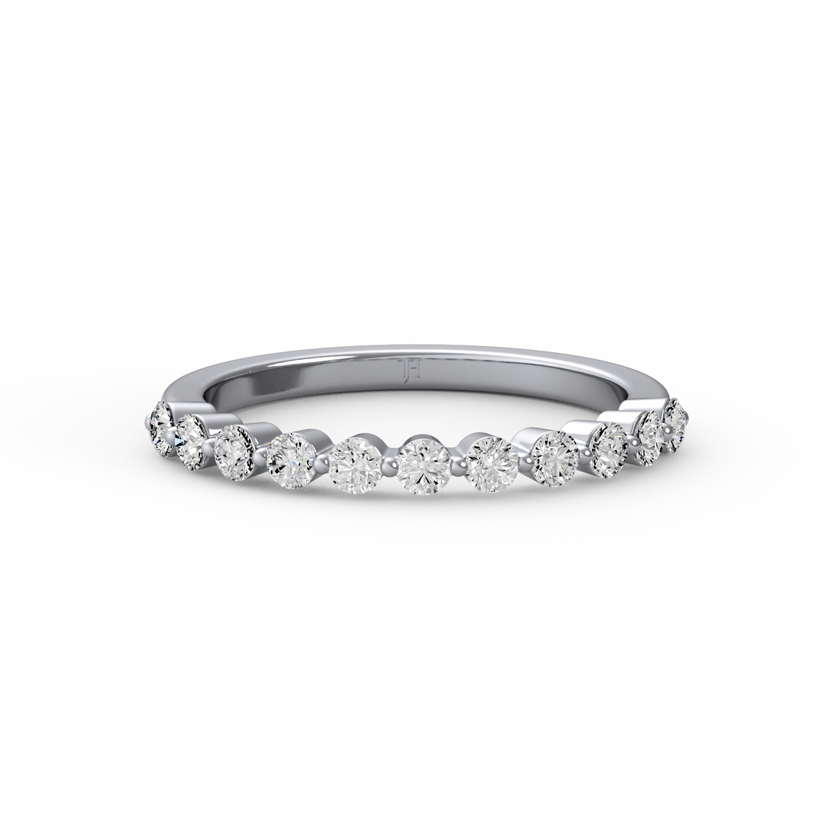 Round Half Eternity Band R-481