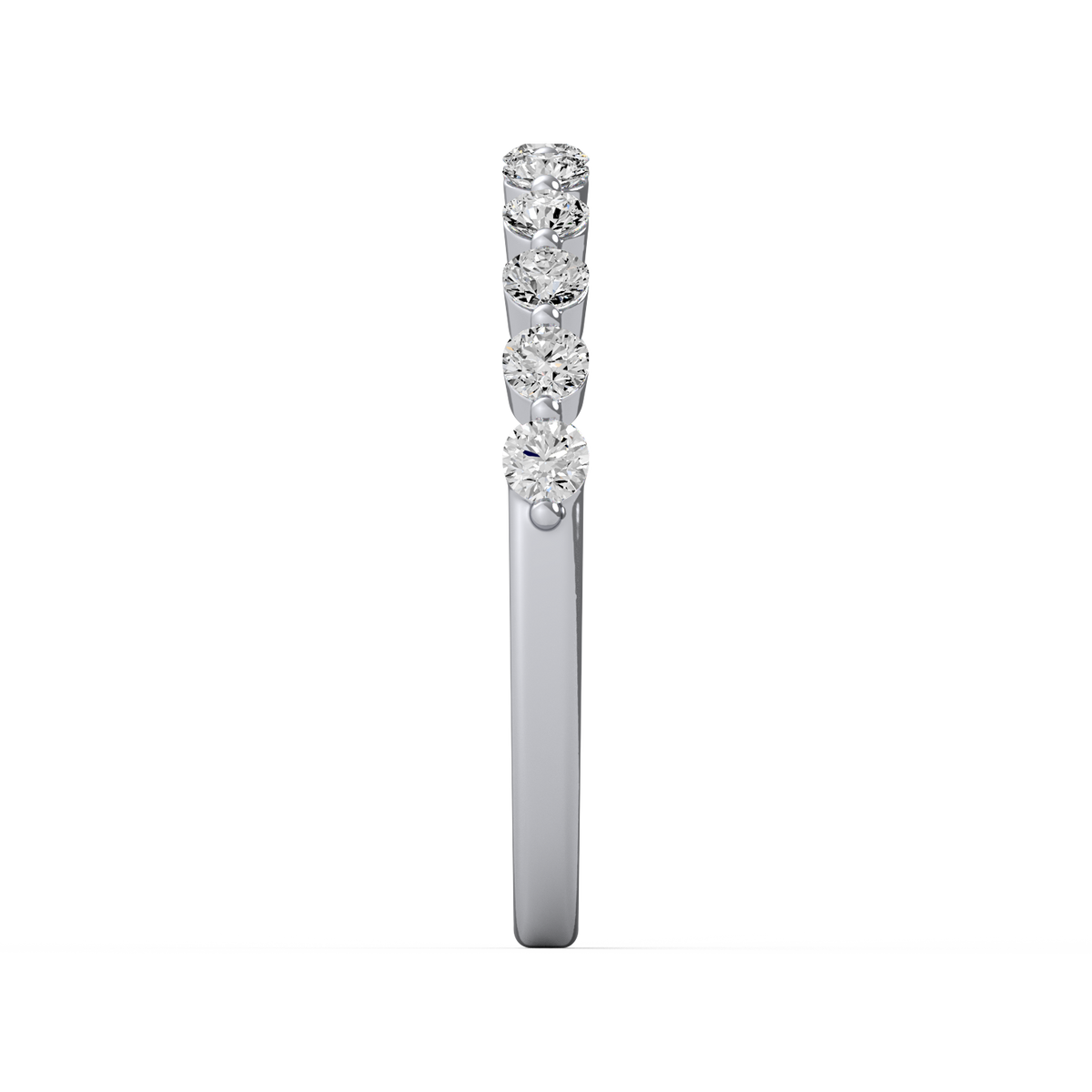 Round Half Eternity Band R-481