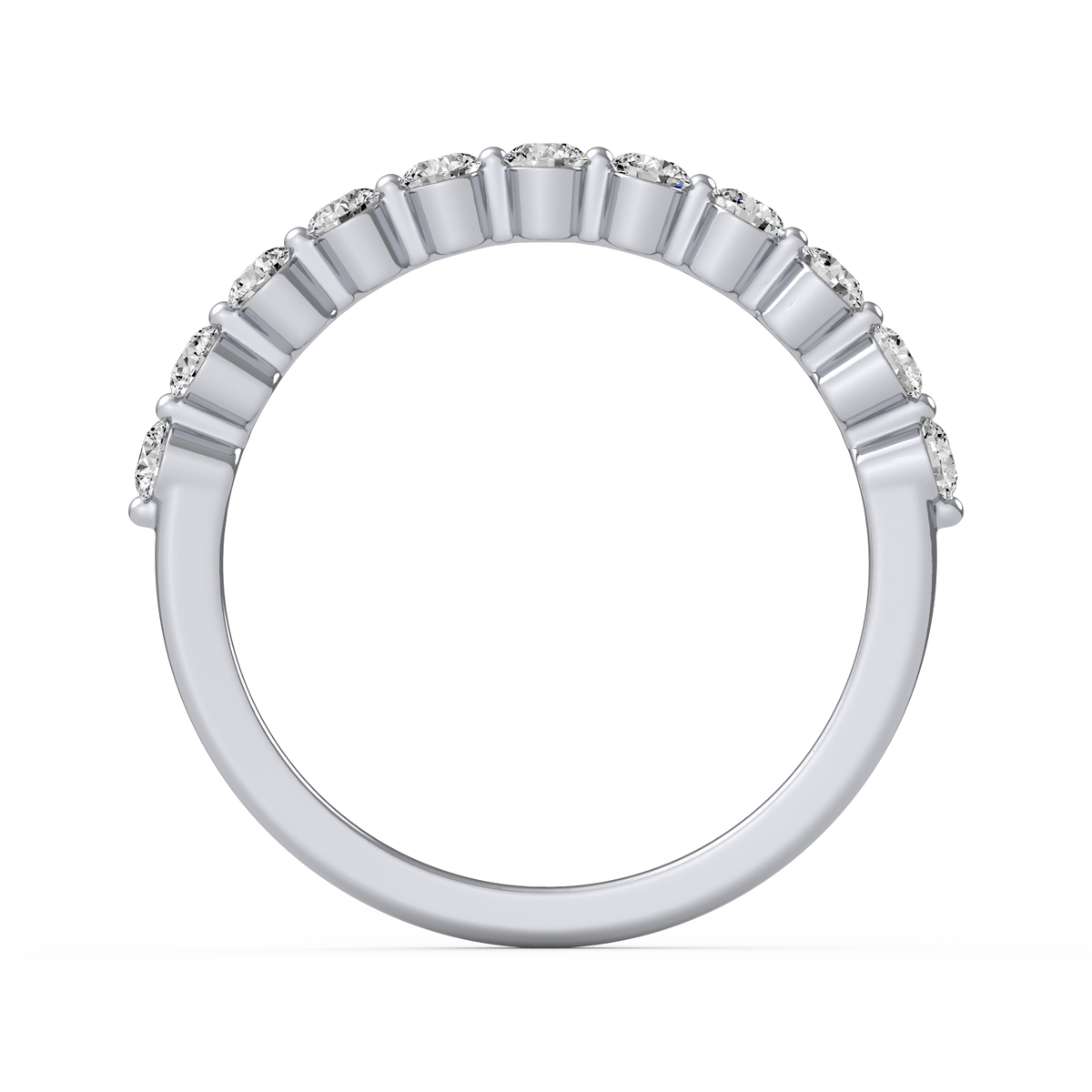 Round Half Eternity Band R-481