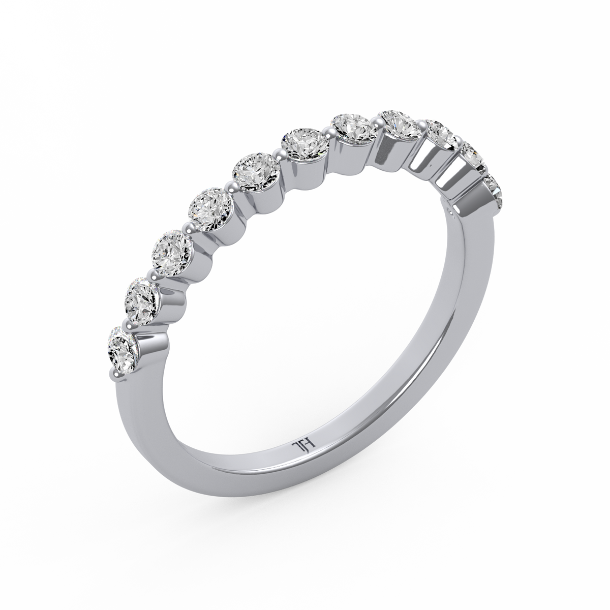 Round Half Eternity Band R-481