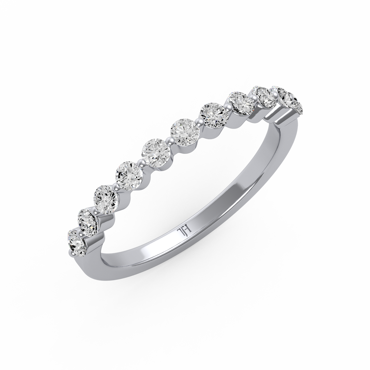 Round Half Eternity Band R-481