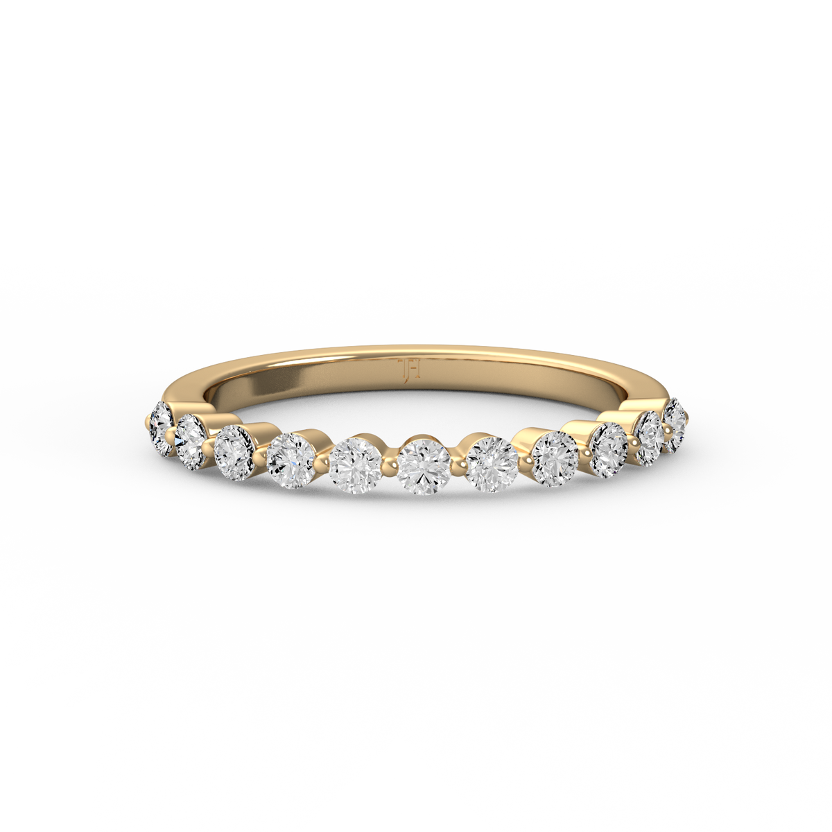 Round Half Eternity Band R-481