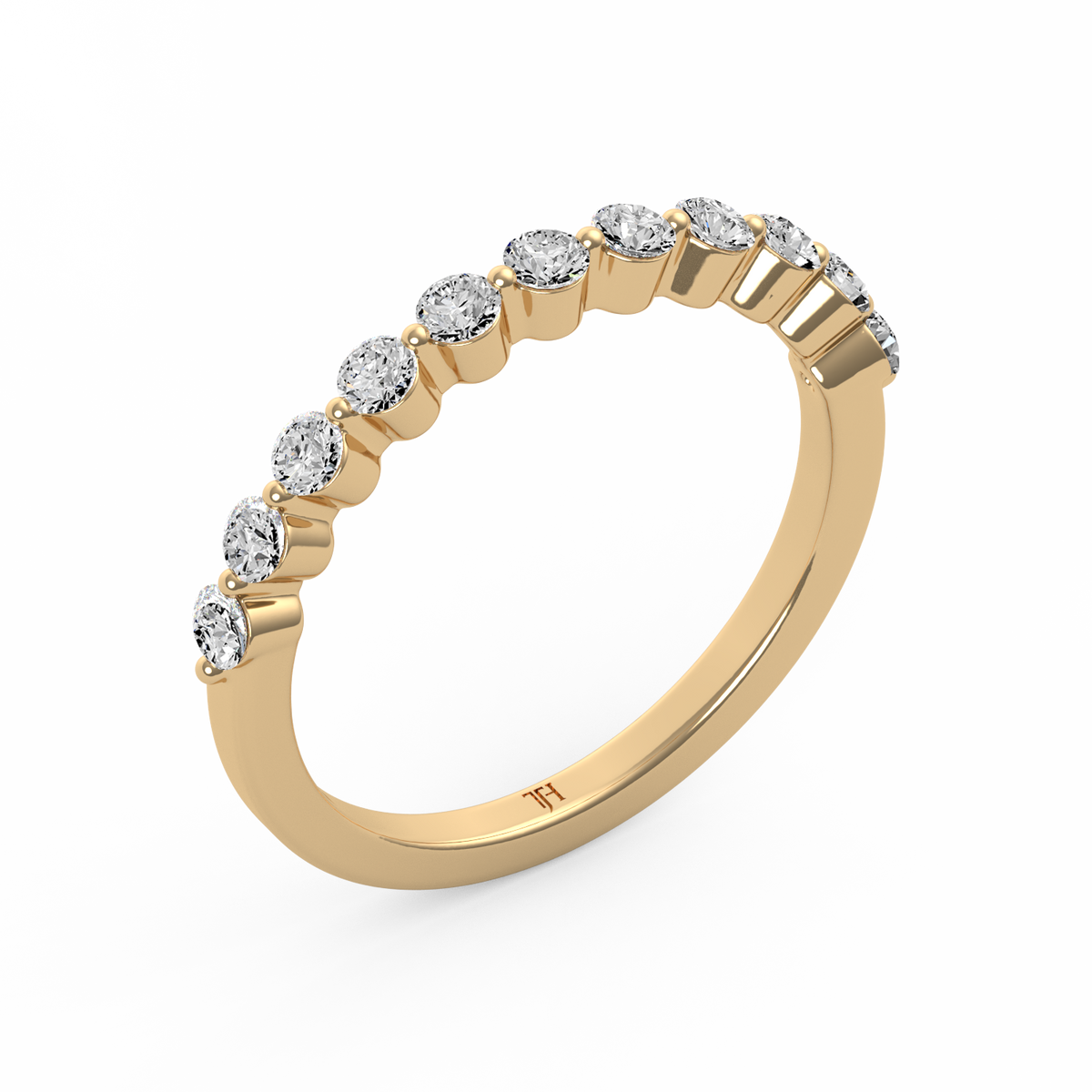 Round Half Eternity Band R-481