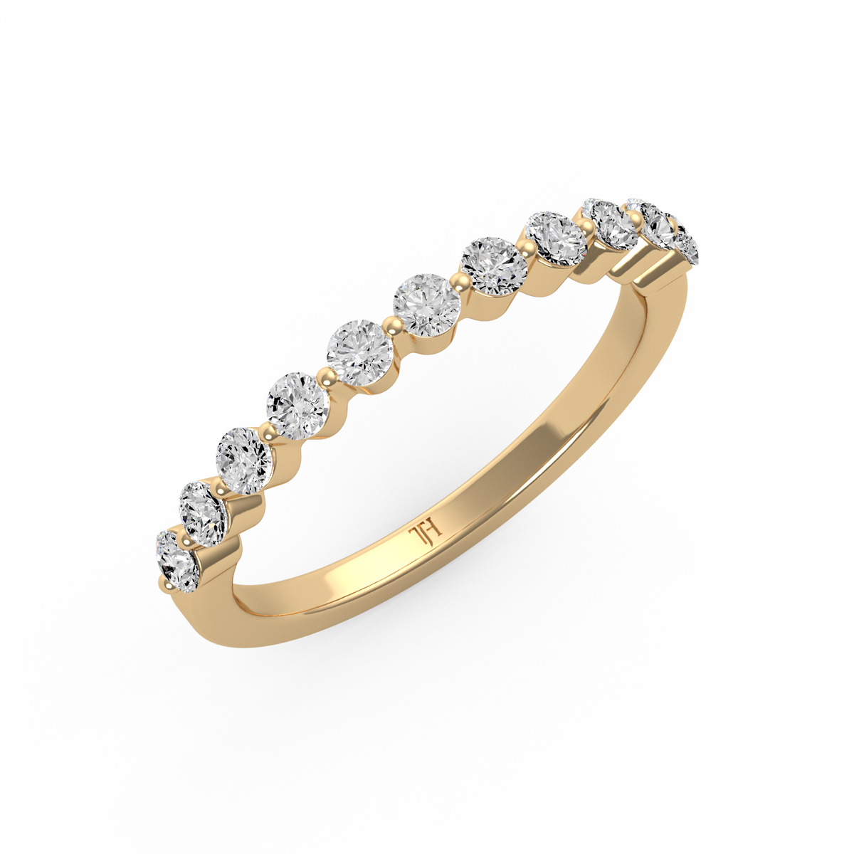 Round Half Eternity Band R-481