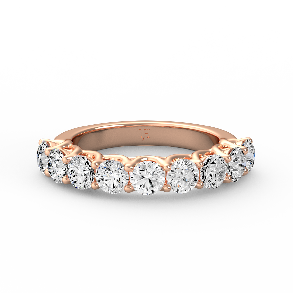 Round Half Eternity Band R-485