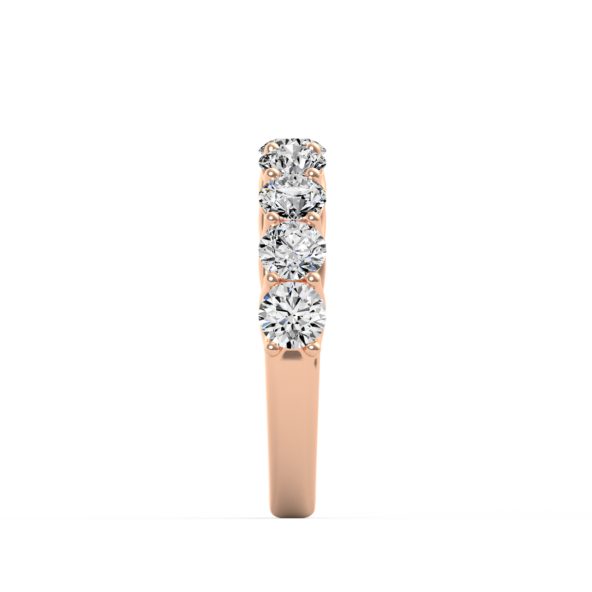 Round Half Eternity Band R-485