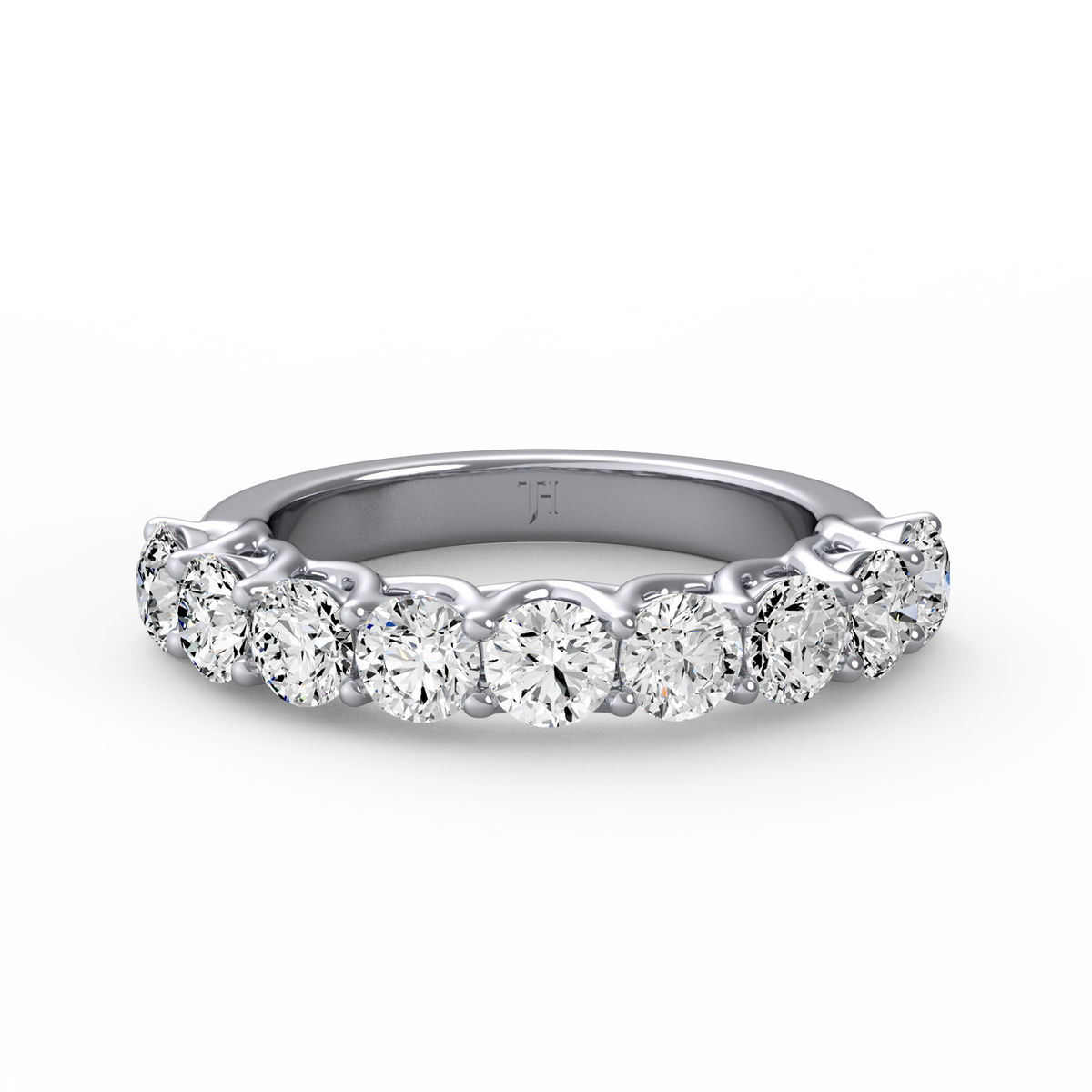 Round Half Eternity Band R-485