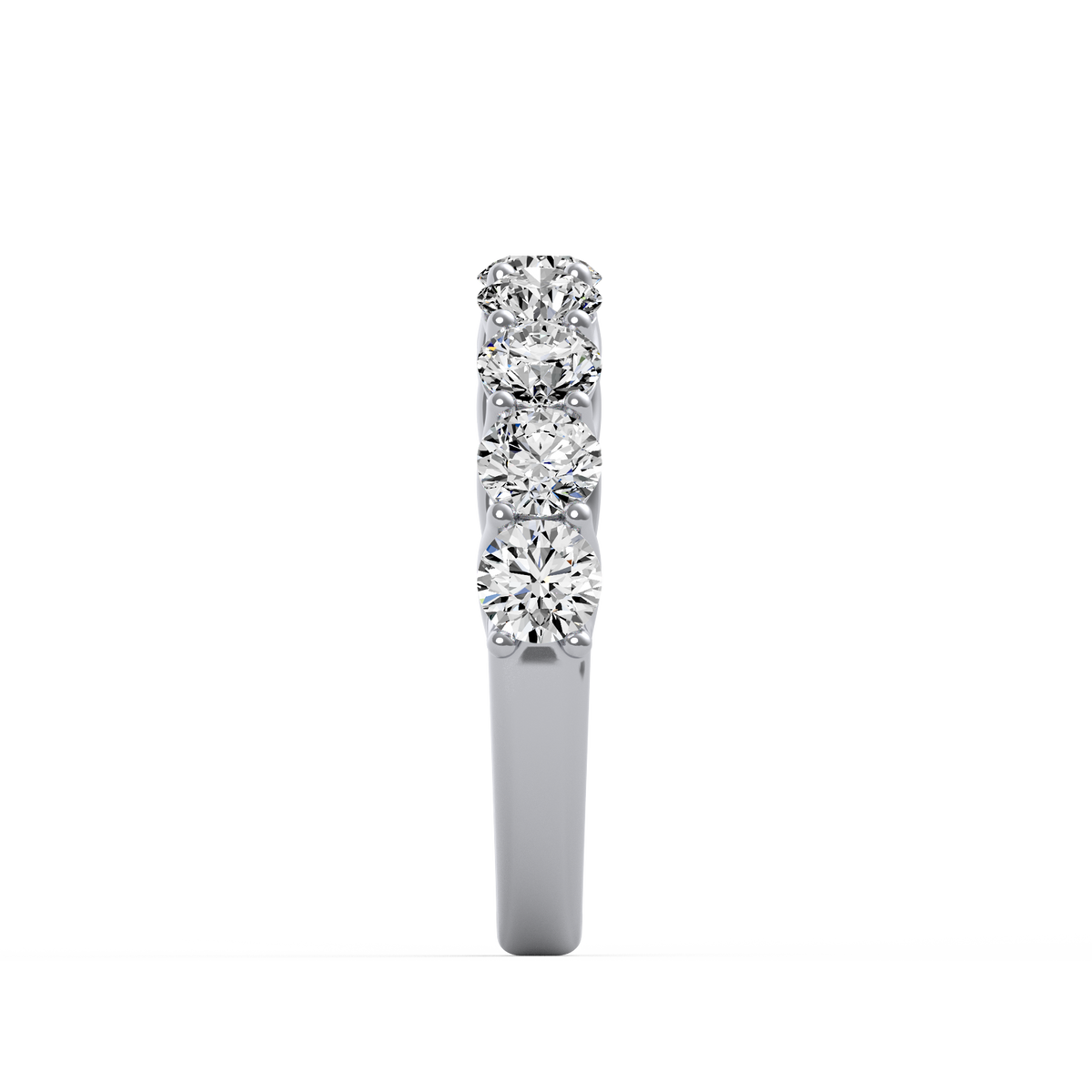 Round Half Eternity Band R-485