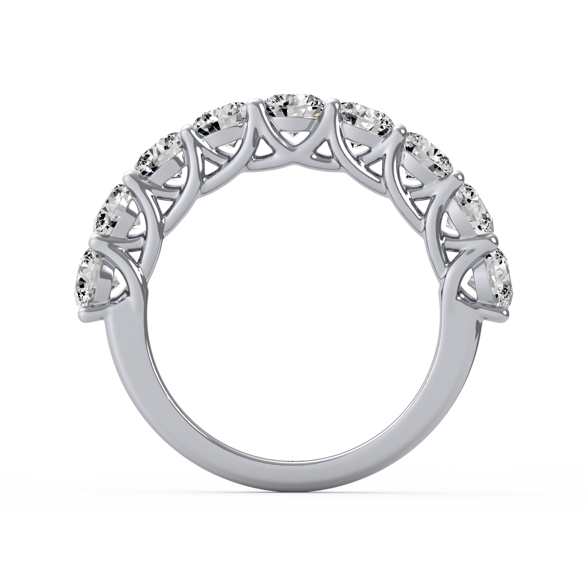 Round Half Eternity Band R-485