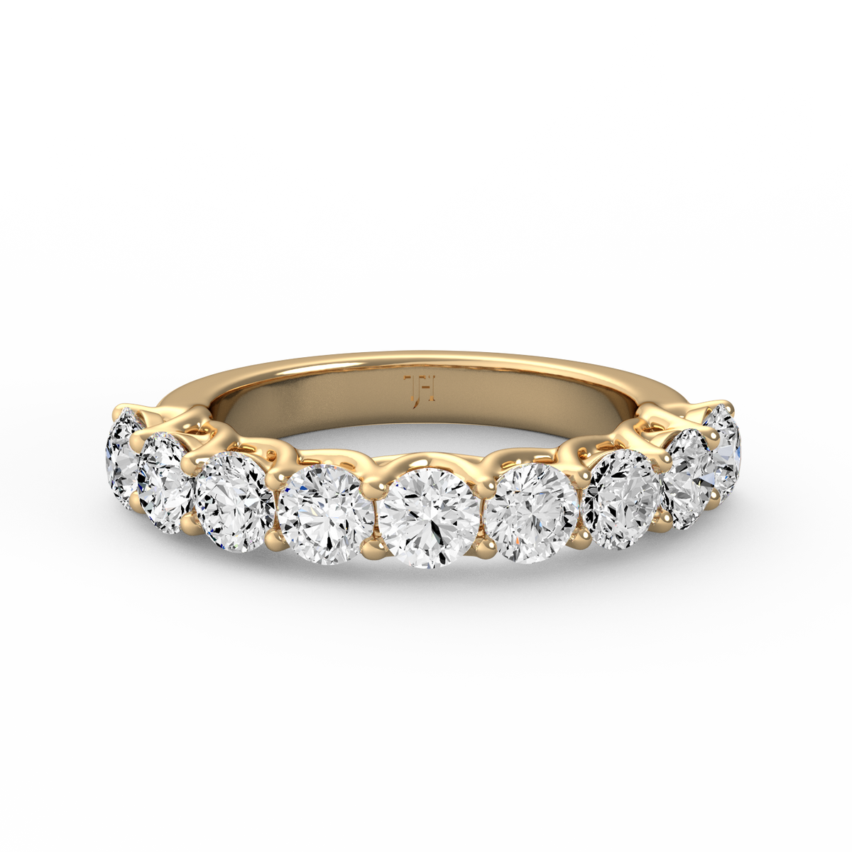 Round Half Eternity Band R-485