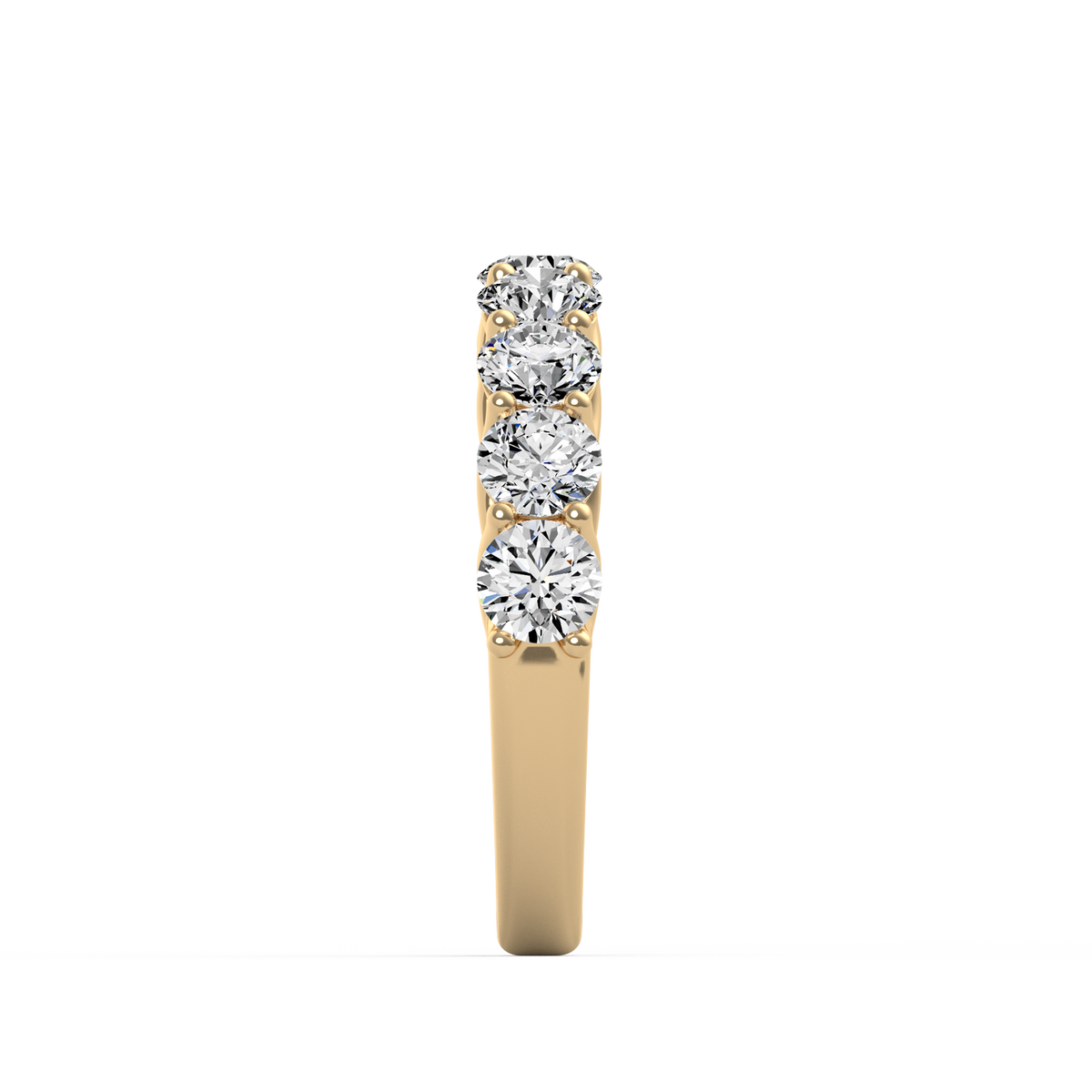 Round Half Eternity Band R-485