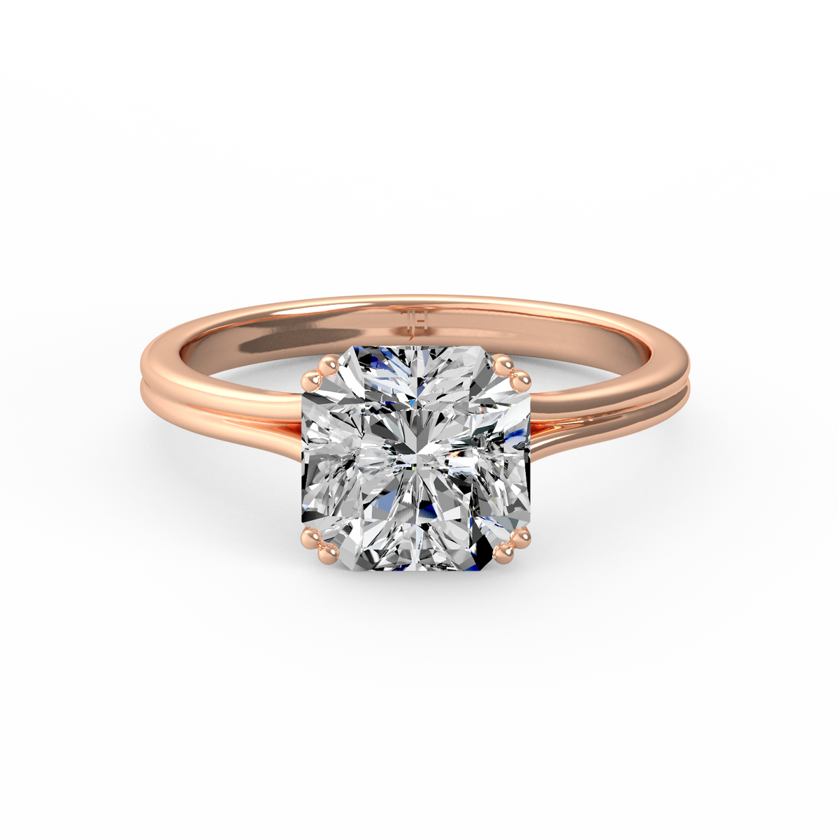 Asscher 3ct Classic Solitaire Ring R-529