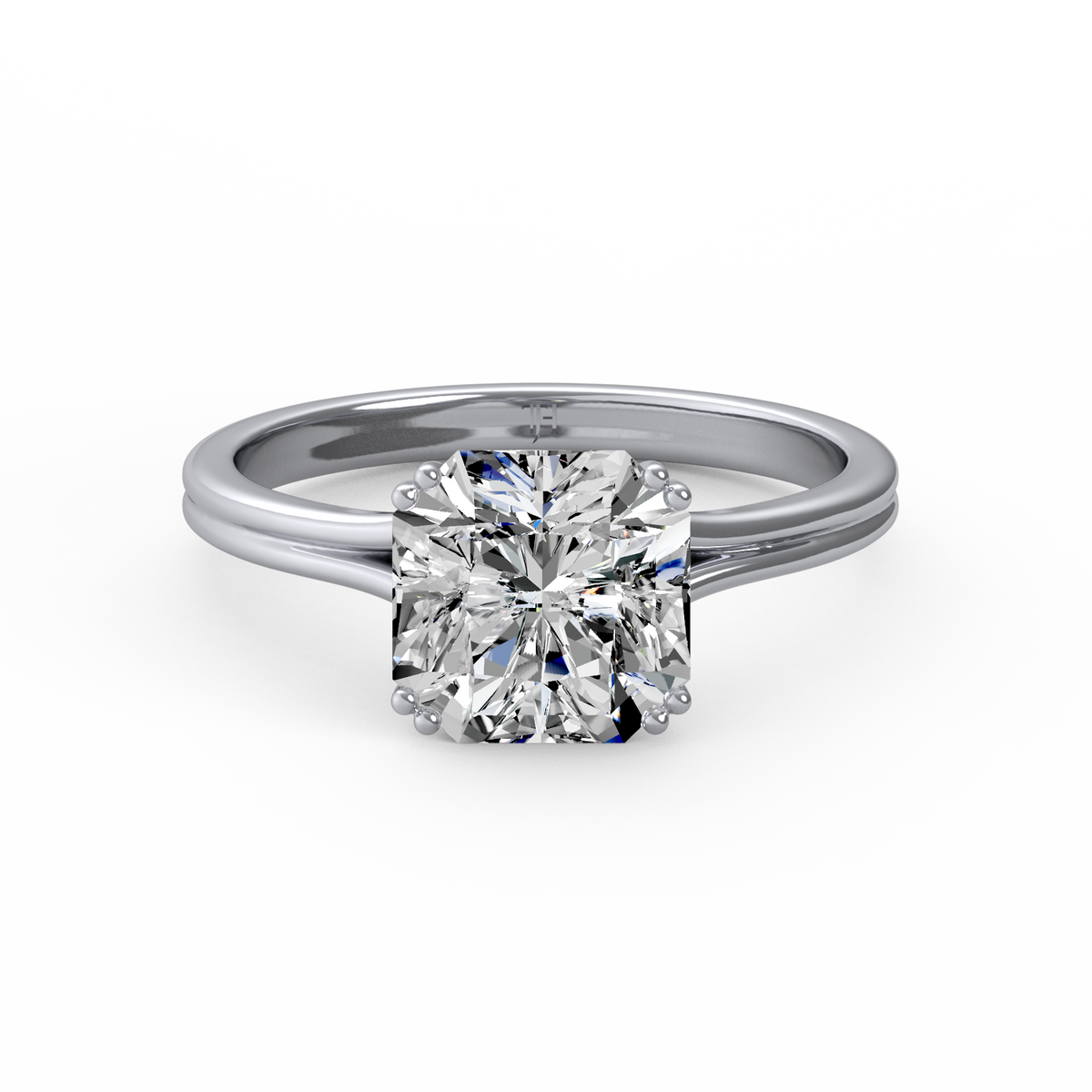 Asscher 3ct Classic Solitaire Ring R-529