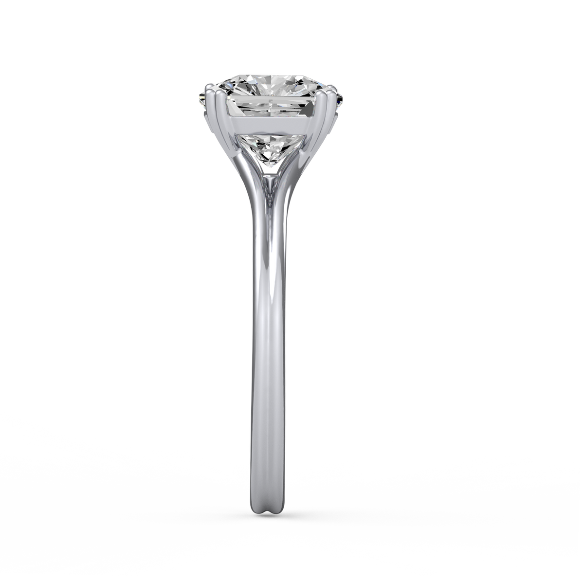 Asscher 3ct Classic Solitaire Ring R-529